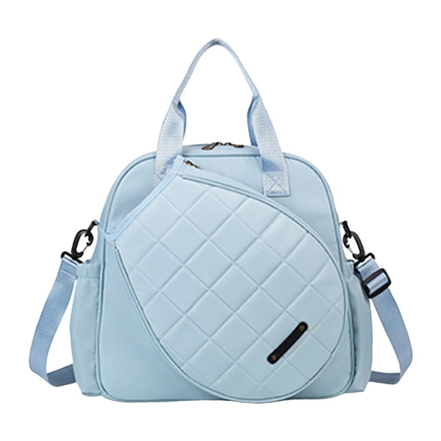 Siruishop Tennis Racket Holder Bag with Removable Adjustable Shoulder Strap Tennis Bag Blue