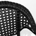 thumbnail image 4 of Ketchum Black Wicker Fan Back Outdoor Club Chairs (Set of 2), 4 of 5