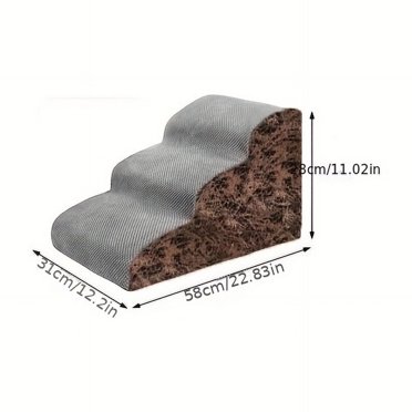 Dog Stairs Pet Stairs Small Dog Ramp Stairs Dog Climbing Ladder With Sponge Non-