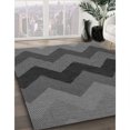 thumbnail image 3 of Ahgly Tapis d'Intérieur Lavable en Machine Carré Transitionnel Gris Platine, 6 Pieds Carré, 3 of 7