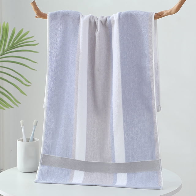 Striped Towel Cover 13 X 28 Inch Household Absorbent Thick Soft Towel