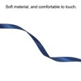 thumbnail image 3 of Unique Bargains 0.28' x 100 Yards Double Face Decorate Crafts Roll Satin Ribbon Navy Blue, 3 of 5