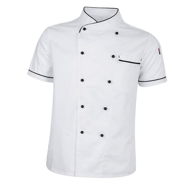 Esquirla Short-sleeved Chef Jacket Jacket Kitchen Chef Work Jacket Kitchen Jacket L
