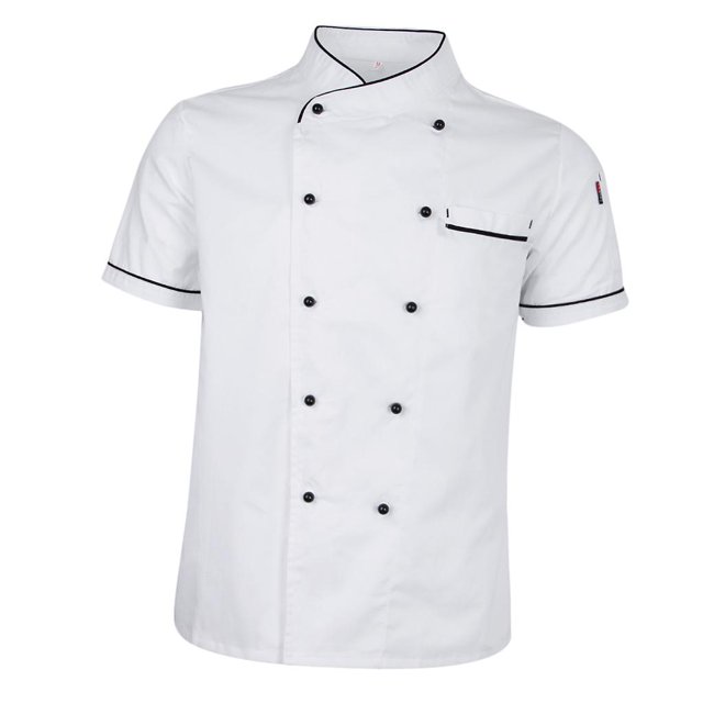 Esquirla Short-sleeved Chef Jacket Jacket Kitchen Chef Work Jacket Kitchen Jacket L