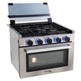 thumbnail image 1 of RecPro 17" Tall 3 Burner Propane RV Stove Gas Range without Range Hood, Silver, 1 of 12