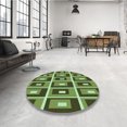 thumbnail image 4 of Ahgly Company Machine Washable Indoor Rectangle Transitional Green Area Rugs, 7' x 10', 4 of 7