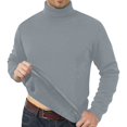 thumbnail image 1 of Breezora Men's Winter Thermal Underwear Set Thickened Padded Top and Bottom Base Layer for Cold Weather L Size Grey, 1 of 9