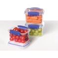 thumbnail image 3 of Sistema KLIP IT Rectangular Collection Food Storage Container, 13 oz./0.4 L, Clear/Blue, 3 Count, 3 of 8