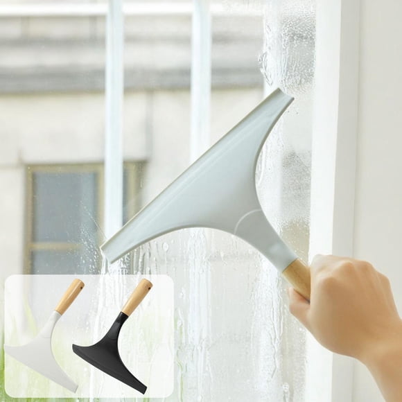 pstuiky Glass Cleaning Tool 23Cm Wide Scraper Blade for Windows, Mirrors & Tiles Ergonomic Handle with Hanging Hook Efficient Water Stain & Soap Scum Removal for Household & Bathroom Use