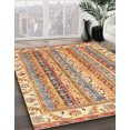 thumbnail image 2 of Ahgly Company Tapis d'Intérieur Carrés Abstraits Rouges Abstraits pour Aire, 6 Pieds Carré, 2 of 6