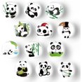 thumbnail image 1 of Glass Fridge Magnets, 12Pcs Panda Magnets Glass Fridge Decoration Magnets Strong Locker for Kitchen Office Whiteboards Cabinets Creative Decorative Magnets for Gift, 1 of 7