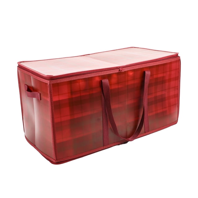 Lipstore Christmas Ornament Storage Box with Handles Protection Christmas Ball Holder