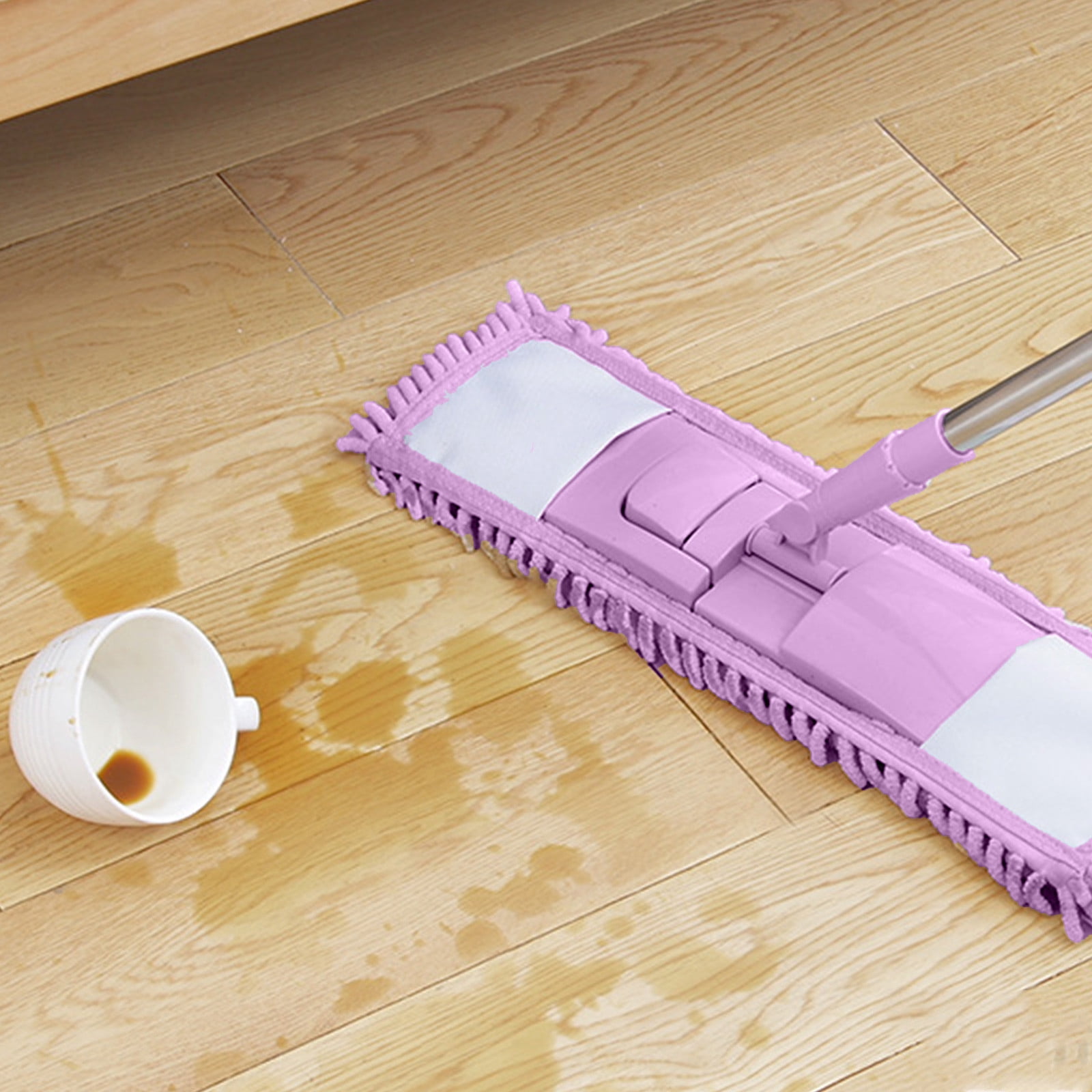 PEONAVET Wet and dry mop 360 Degree Rotating Flat Mop for Household Cleaning and Mopping Wooden Floor Tiles