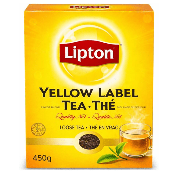 Lipton Yellow Label Black Tea Loose Leaf, Rich Taste, 450g (15.8 oz)