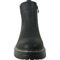thumbnail image 2 of kozi Canada Women Ankle Casual Riding Bootie Chelsea Boot LEILA-1 Fall Boot Side Zipper Black, 2 of 7