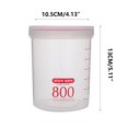 thumbnail image 3 of Airtight Food Storage Containers 1050ML 800ML 500ML, Durable Plastic Storage Boxes Stackable for Kitchen Refrigerator, Leakproof Dry Food Snacks Organizer with Transparent Lid, 3 of 7
