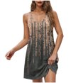 thumbnail image 2 of Ovzne Robes d'Été pour Femmes Robe de Plage Robe Tendance Décontractée Imprimée avec Poches Sans Manches Col de Jardin Robe de Printemps Robe Imprimée Liquidation, 2 of 5