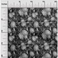 thumbnail image 2 of oneOone Velvet Gray Fabric Florals Craft Projects Decor Fabric Printed By The Yard 58 Inch Wide, 2 of 5