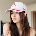 thumbnail image 4 of Chinese National Flag Baseball Cap Patriotic Unisex Adjustable Snapback Hat Outdoor Sun Stylish Red Five Pointed, 4 of 4