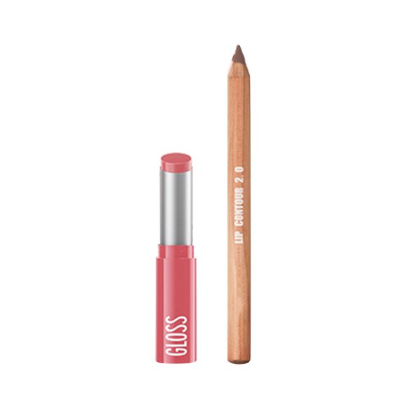 Bradem Lip Liners Super Savings! 8 Colors Lip Liner Lipstick Set Glossy Lipstick Set Makeup 3.5g+2.5g, 07 Pudaier Lip Liner Lipstick Set 3.5g+2.5g, 1 lip liner + 1 lipstick + 1 pencil sharpener
