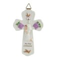 thumbnail image 1 of Pacific Giftware My First Communion Little Girl Cross Statue Fine, Porcelain Figurine, 6.75" W, 1 of 1