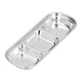 thumbnail image 2 of Noref Divided Plate, Sauce Dish Corrosion Resistance For Family For Children Camping Trips, Hiking, 2 of 8