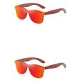 thumbnail image 2 of Decodeary Protection Bois Mode Lentille Colorée Options Monture Légère Rouge 2 Ensembles, 2 of 6