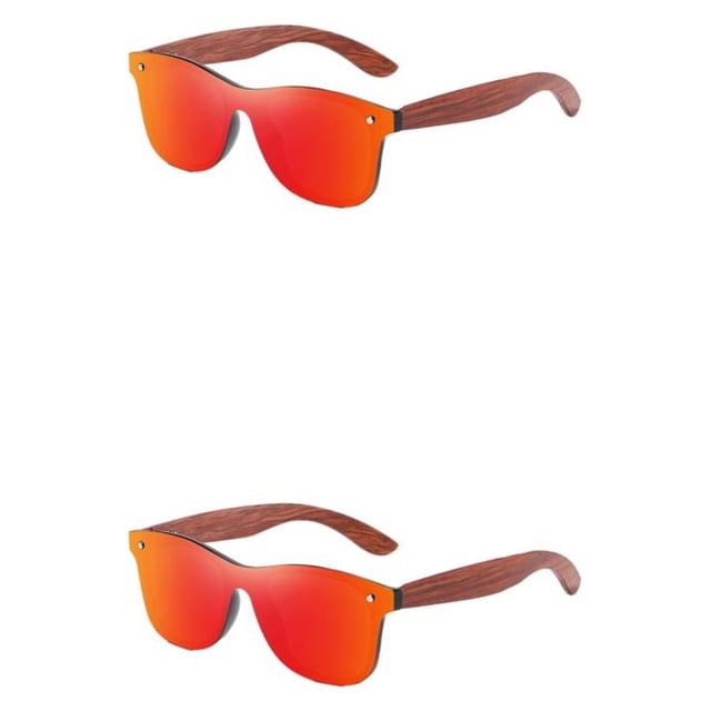 Thinsony Protection de Monture Légère à la Mode Ajustement Confortable Options de Lentilles Colorées Unisexe Rouge 2 Ensembles