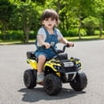 thumbnail image 2 of VOLTZ TOYS Explorer Quad UTV 6V Ride-On Car for Toddlers, Electric 4-Wheeler Kids ATV with Storage Trunk, Battery Powered Single Seater Toy with LED Lights & Music, Yellow, 2 of 6