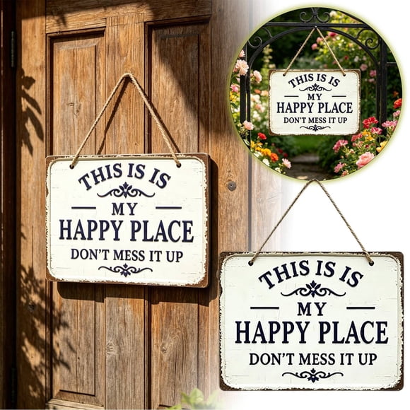 Custom Name Welcome Plaque Heart Design Door Hanger Sign With Hook For Home Front Entrance Decoration