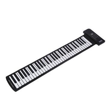 Noref Portable 61-Keys Roll up Soft Silicone Flexible Electronic Digital Music Keyboard Piano New, Flexible Keyboard Piano, Roll up Electronic Piano