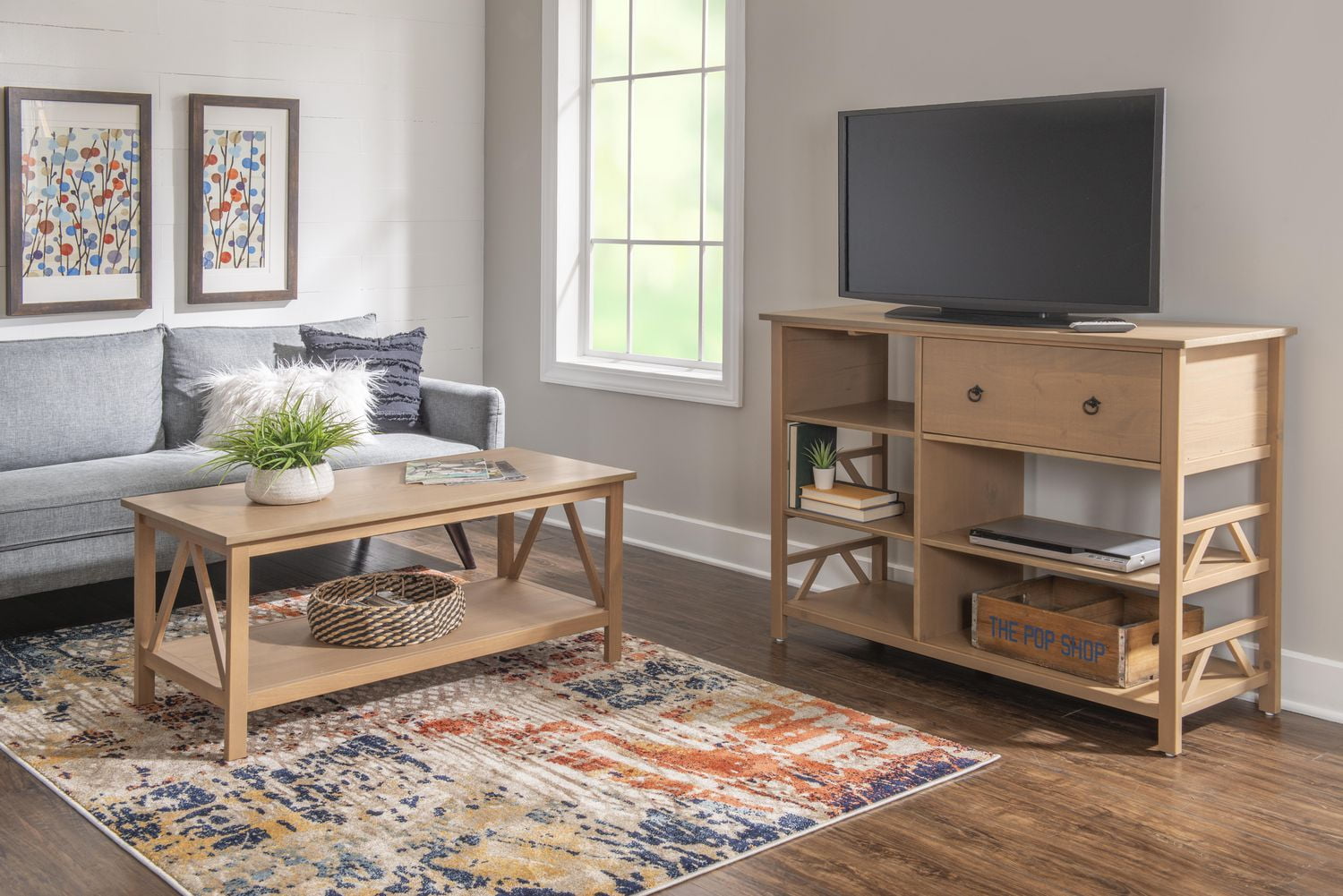 Edgewood Rustic Grey Coffee Table