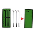 thumbnail image 3 of Golf Pen Set Mini Desktop Gift Golf Ball Table Golf Game Toy Golf Game Putting Green Flag Ballpoint Pens Red, 3 of 9