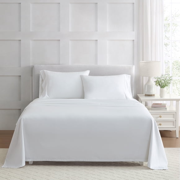 Martha Stewart Everyday Pima Cotton 600 Thread Count White Sheet Set Queen