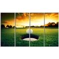 thumbnail image 3 of Design Art Golf Ball near Hole Landscape Artwork Canvas Print, 3 of 3