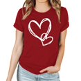 thumbnail image 4 of LSLJS T-shirt Imprimé « Lover Love » pour Femme à Col Rond, Manches Courtes, Haut, Cadeaux pour Femmes, 4 of 4