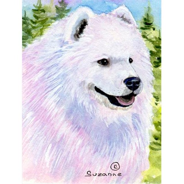 Carolines Treasures SS8755CHF 28 x 40 in. Samoyed House Size Canvas Flag