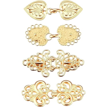 ZYNERY 4 Pcs Pinces à Broche pour Chandail, Pinces à Broche Vintage en Alliage pour Femmes, Pinces pour Cape et Châle