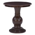 thumbnail image 1 of Linon Amelia Round Accent Table Pedestal Base 26.5" High in Espresso Wood, 1 of 10