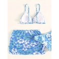 thumbnail image 1 of Girls' Allover Flower Pattern 3pcs/set Strap Swimsuit & Short Skirt For Summer, Girls' Clothing, 1 of 5