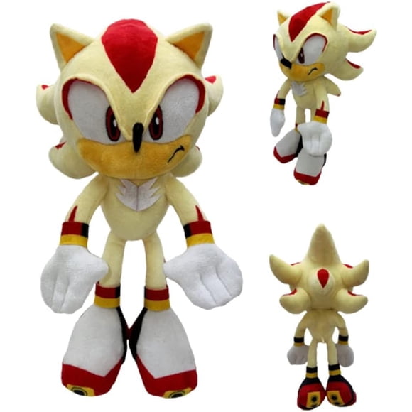HAHDAXIA Sonic Peluche, Peluche Super Sonic, Peluche Super Shadow, Poupée en Peluche Sonic Douce, pour les Fans (Super Shadow)