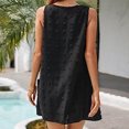 thumbnail image 5 of Gspmoly Robes Grande Taille pour Femmes aux Formes, Mode Décontractée Aguichant Unie à Rayures Sans Manches à Col Rond Robe Débardeur pour Dames Robe de Cocktail jusqu'à 70 % de Rabais, 5 of 5