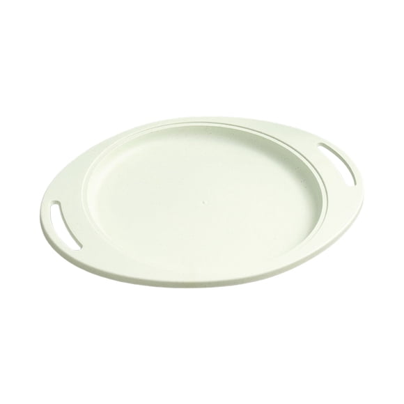 Oval Plate Oval Plate with Handles Plastic Dinner Plate Heat Resistant Drop Proof for Household Use Restaurant Style Steak Plate for Daily Meals Party Serving Plastic Dinner Plate