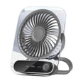 thumbnail image 3 of Sentmoon Desk Fan Small Desk Fan Wall Mounted Or Standing Portable Fan USB Rechargeable Fan Multi-Gear Speeds Suitable for Travel Home Office and Bedroom Use, 3 of 9