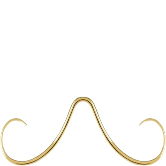 14G Mustache Septum Ring 316L Surgical Steel Septum Mustache Nose Ring Piercing Jewelry Septum Piercing Hanger