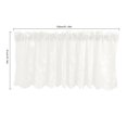 thumbnail image 4 of Lace Cafe Kitchen Ruffle Window Drape Valance Semi Transparent Voile Curtains Window Treatment, 4 of 8