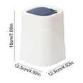 thumbnail image 3 of COM1950s Desktop Trash Can with Lid,Small Office Waste Bin for Desk and Bedroom,Portable Compact Size 7.1X4.9X4.9 Inches,Durable Plastic Easy Open Design, 3 of 9