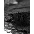 thumbnail image 5 of INSPIRE CHIC Haut en Dentelle Florale Transparente pour Femmes à Manches Courtes Froncées avec Bord Festonné Noir TP, 5 of 5