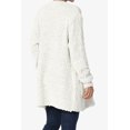thumbnail image 4 of TheMogan Women's PLUS Loose Fit Popcorn Knit Long Sleeve Pocket Open Sweater Cardigan, 4 of 6