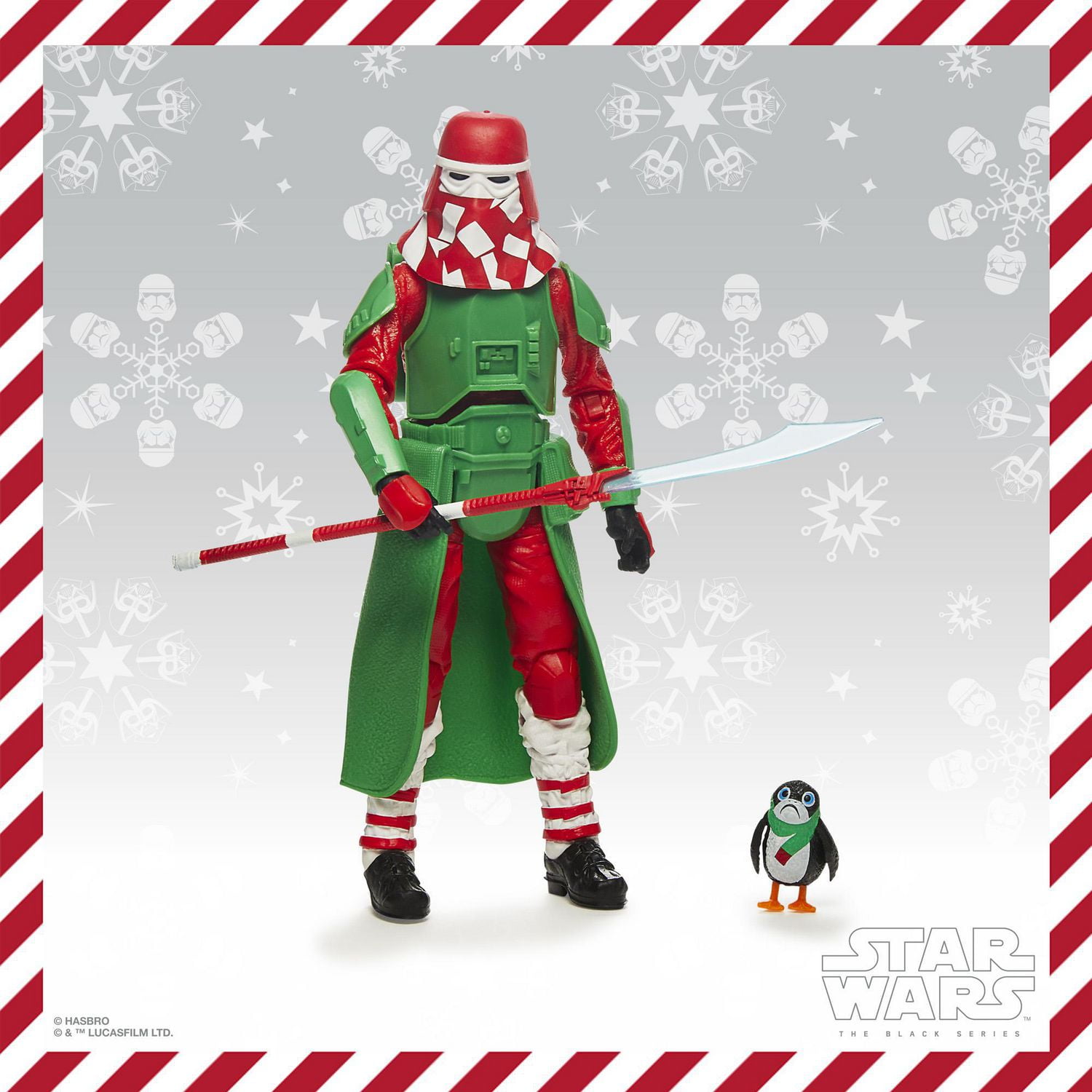 Star Wars The Black Series, figurines Snowtrooper (Holiday Edition) et porg, figurines des fêtes de 15 cm à collectionner, dès 4 ans